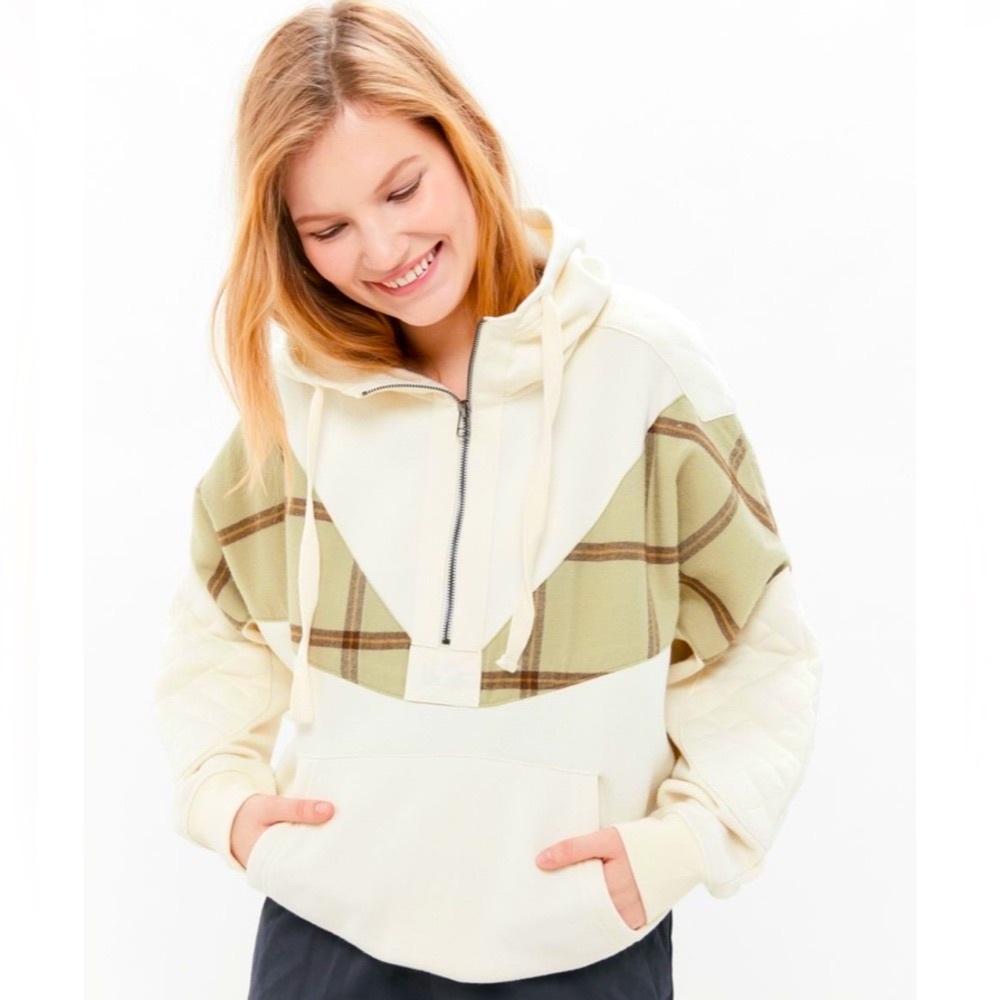 Urban Outfitters Jasper Half Zip Hoodie